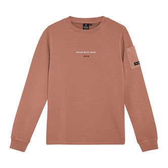 Indian Blue Jeans Sweatshirt - Burlwood m. Tekst