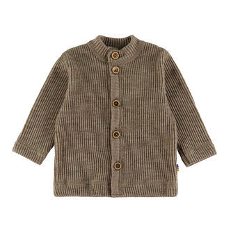 Joha Cardigan - Strik - Uld - Beige Meleret