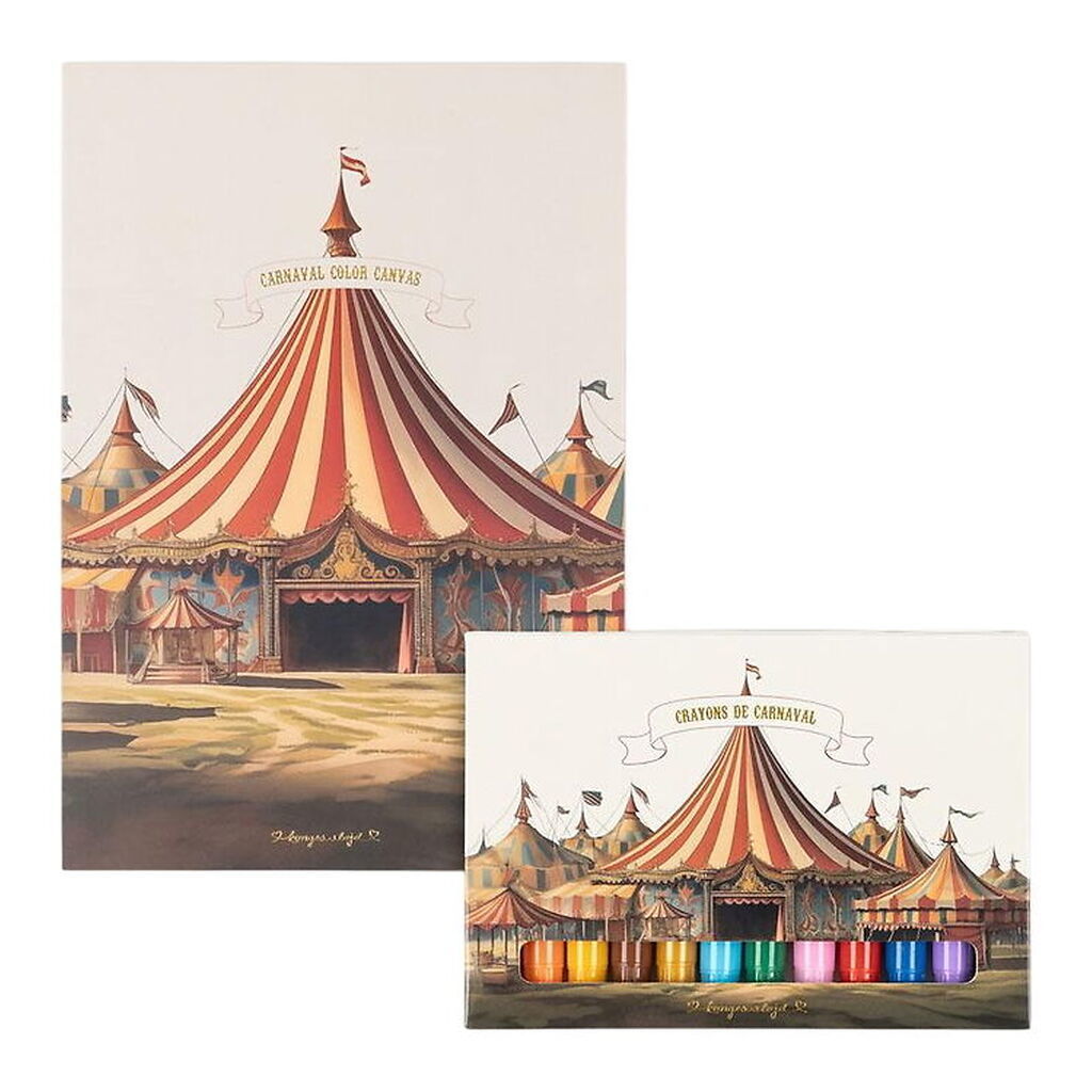 Konges Sløjd Tegneblok m. Farver - 10 stk. - Cirkus