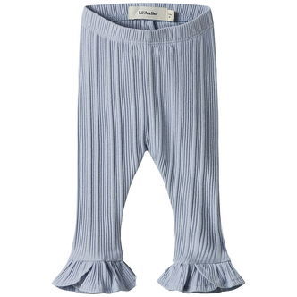 Lil' Atelier Leggings - Rib - NbfTansy - Zen Blue