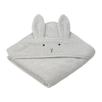Liewood Babyhåndklæde - 70x70 cm - Albert - Rabbit Grå