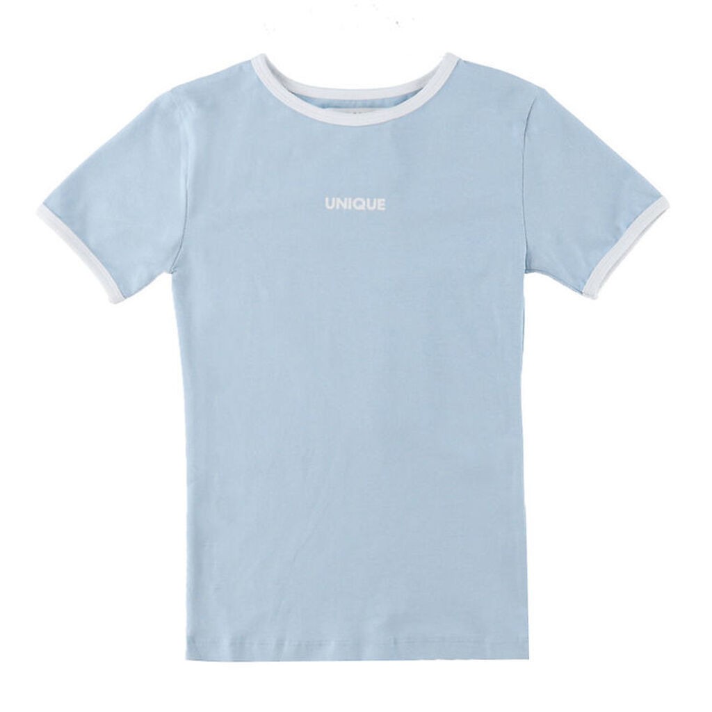 Hound T-shirt - Lyseblå m. Hvid