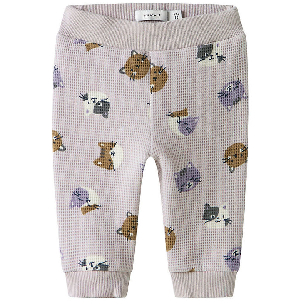 Name It Sweatpants - Vaflet - NbfTammie - Lilac Marble m. Print