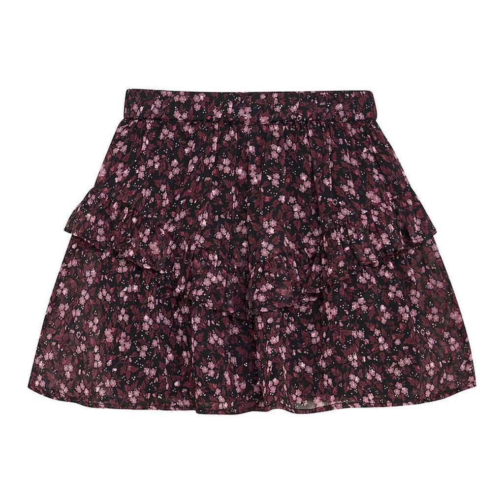 Creamie Nederdel - Flower Dobby - Sort