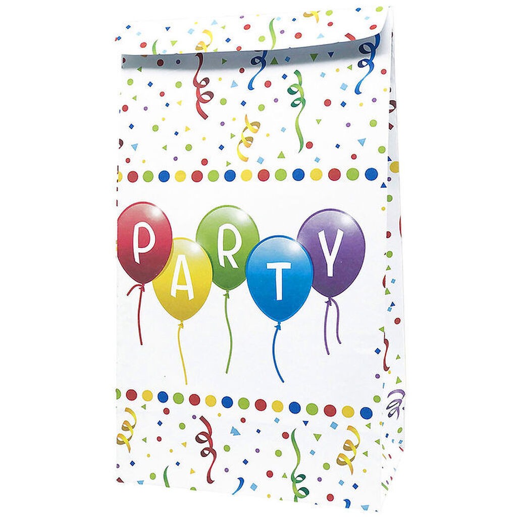 Decorata Party Slikposer - 4-pak - Happy Birthday Streamers