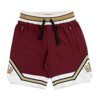 Dolce & Gabbana Shorts - Bordeaux m. Hvid/Guld