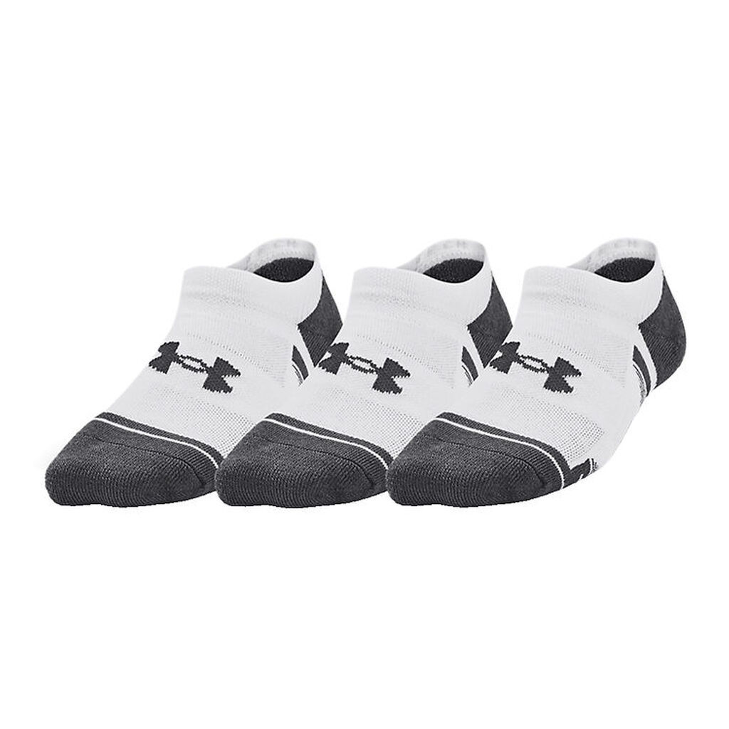 Under Armour Ankelstrømper - 3 Pak - Hvid m. Grå