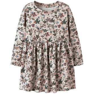 Name It Kjole - NmfNaline - Peyote Melange m. Blomster