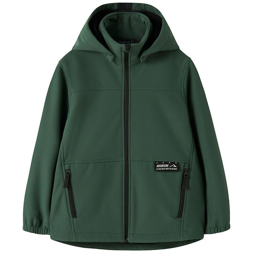 Name It Softshell m. Fleece - NkmAlfa08 - Jungle Green