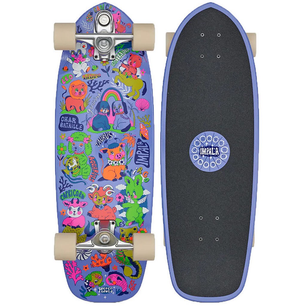 Impala Skateboard - Neptune Surf Skate - 30" - Char Bataille