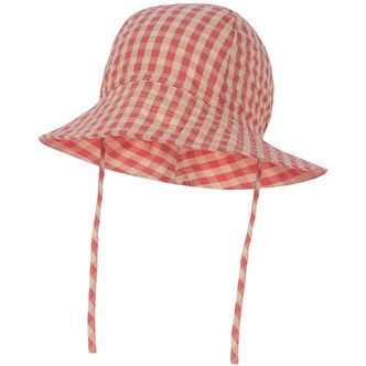 Konges Sløjd Solhat - Kim - Flamingo Plume Check