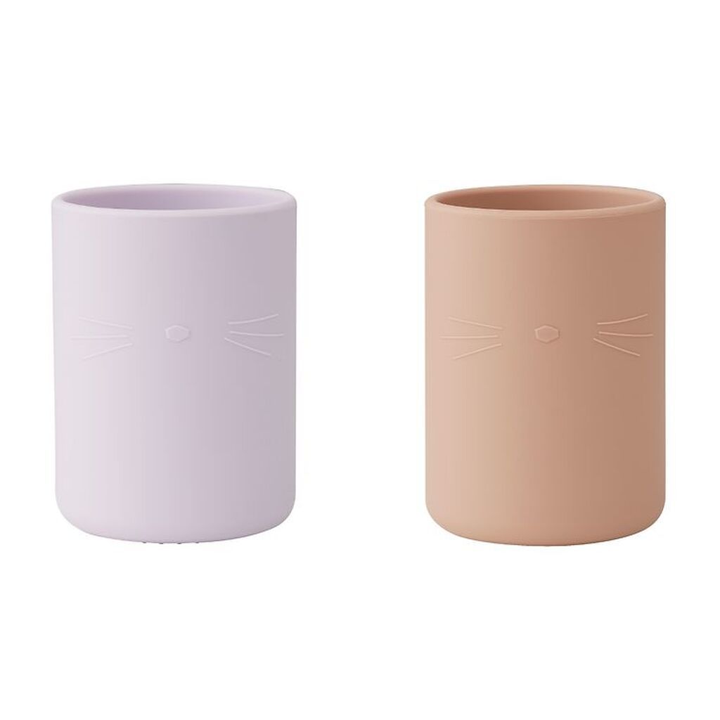Liewood Kopper - 2-pak - Silikone - Ethan - Kat - Light Lavender