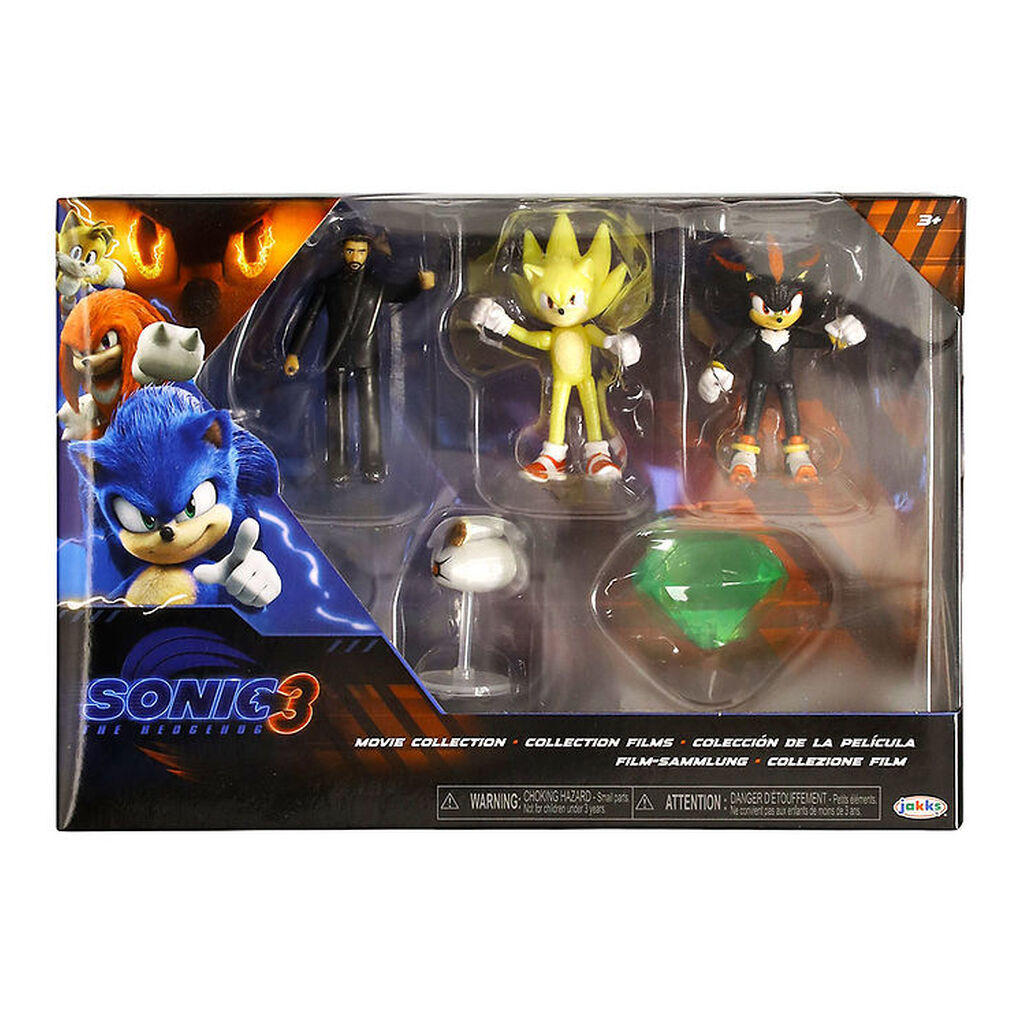 Sonic Figursæt - Sonic The Hedgegog 3 - 5 Stk. - Movie Collectio