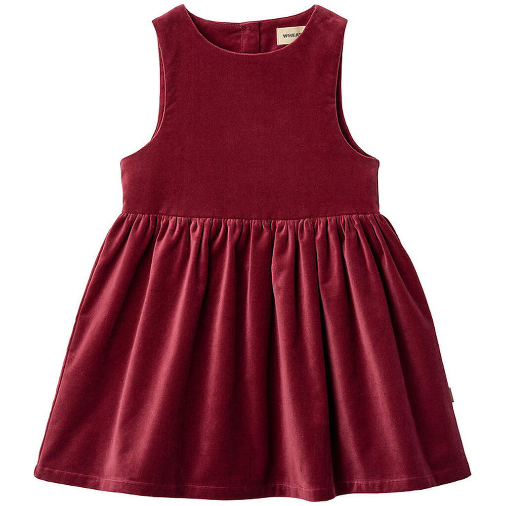 Wheat Kjole - Velour - Thelma - Ruby Red