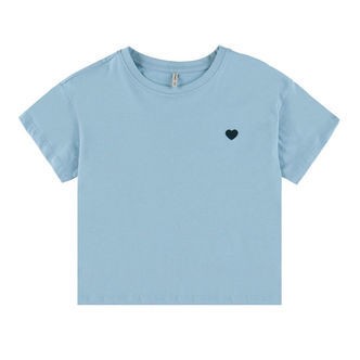 Kids Only T-Shirt - Cropped - Noos - KogMaiken - Soft Chambray/H