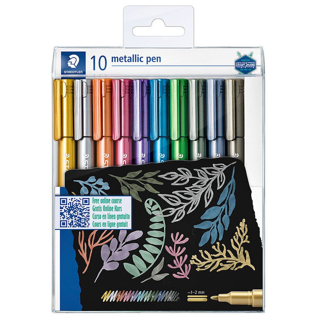 Staedtler Tuscher - 10 stk. - Metallic Calligraphy - 1-2 mm