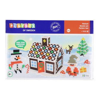 Playbox Perlesæt - 5000 stk. - Honningkagehus