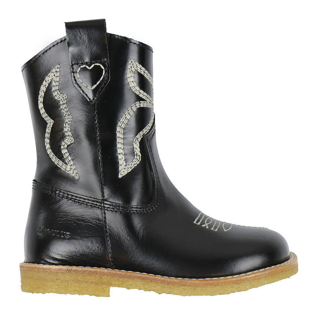 Angulus Støvler - Cowboy - Sort