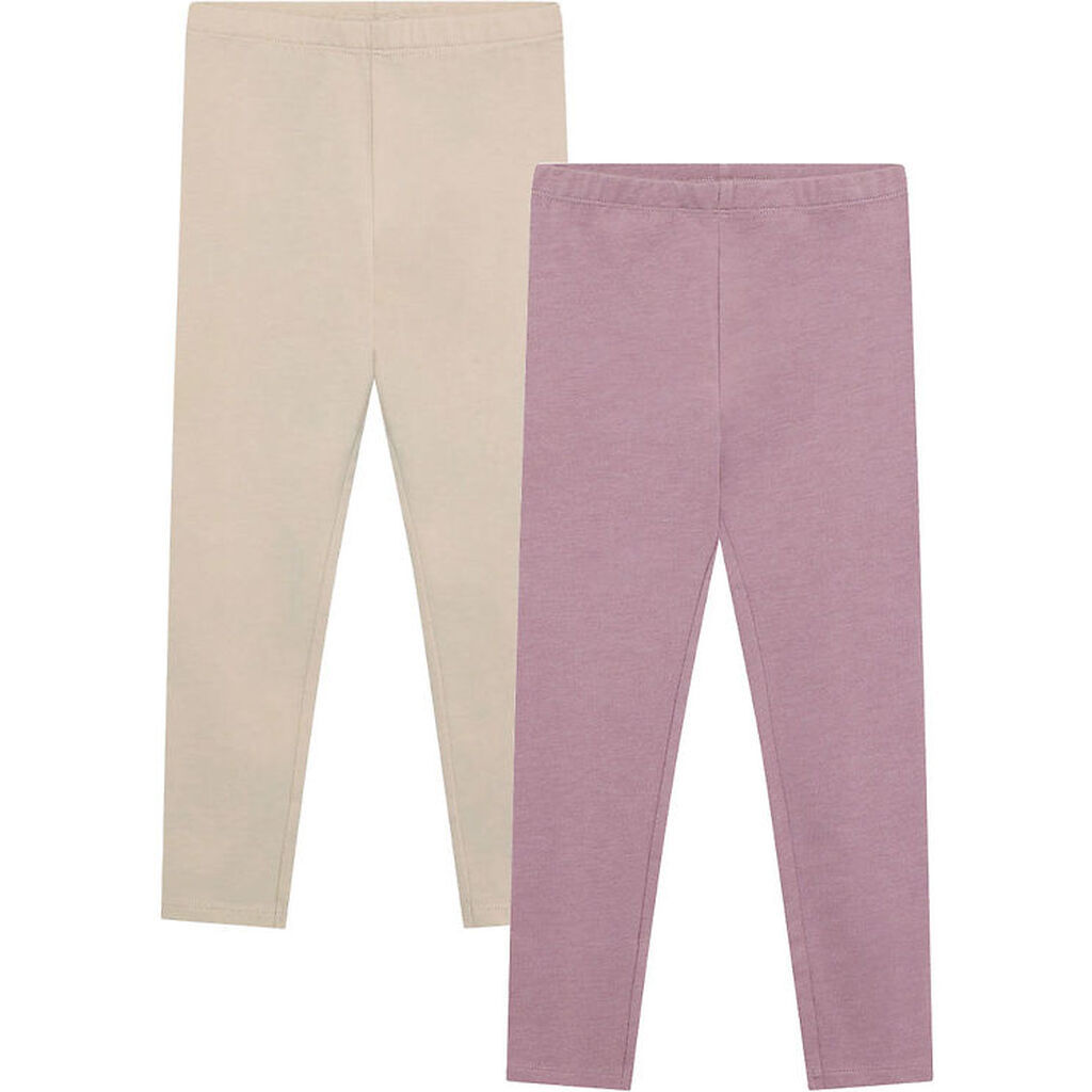 Minymo Leggings - 2-pak - Elderberry