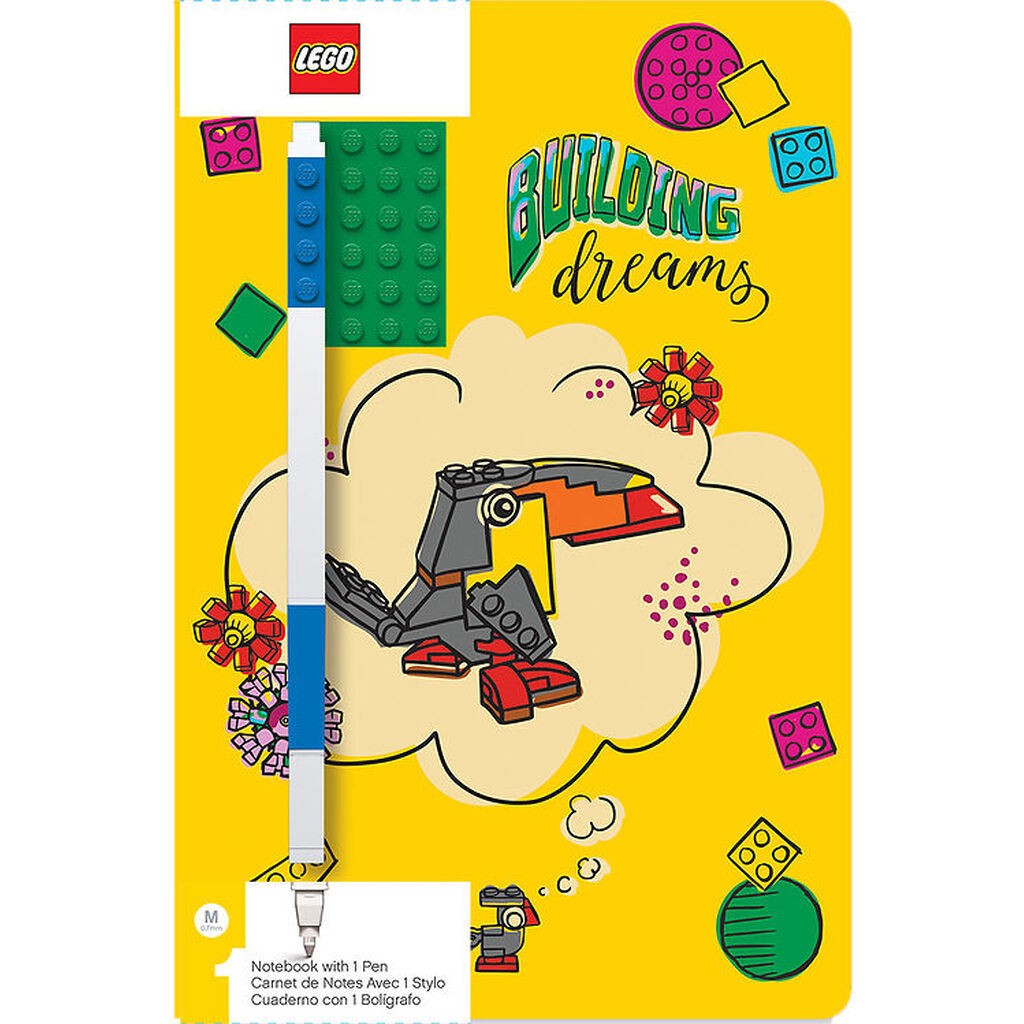 LEGOÂ® Notesbog m. Gel Pen - Building Dreams