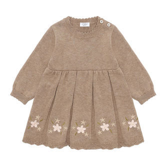 Hust and Claire Kjolebody - HCKlara - Strik - Biscuit m. Blomste