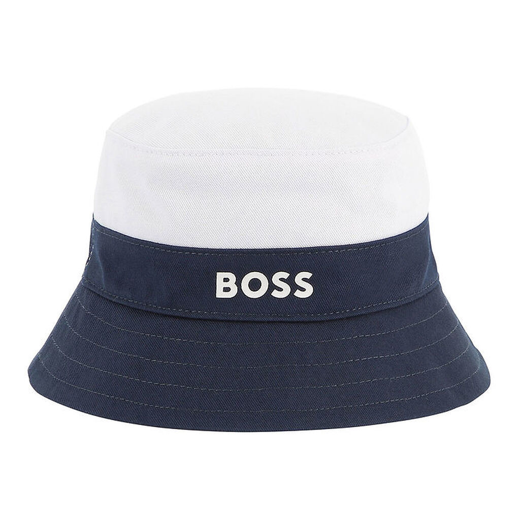 BOSS Bøllehat - Vendbar - Persian Blue/Hvid/Navy