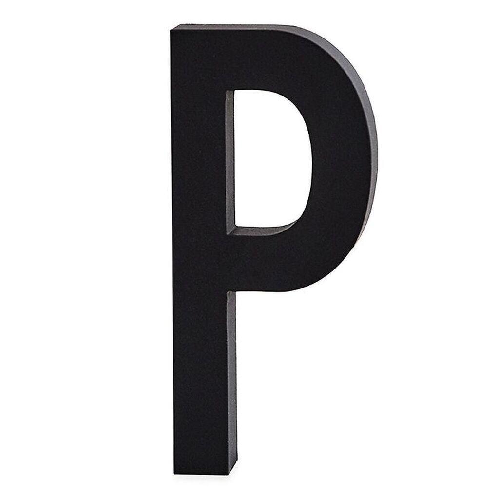 Design Letters Alubogstav - P - Sort