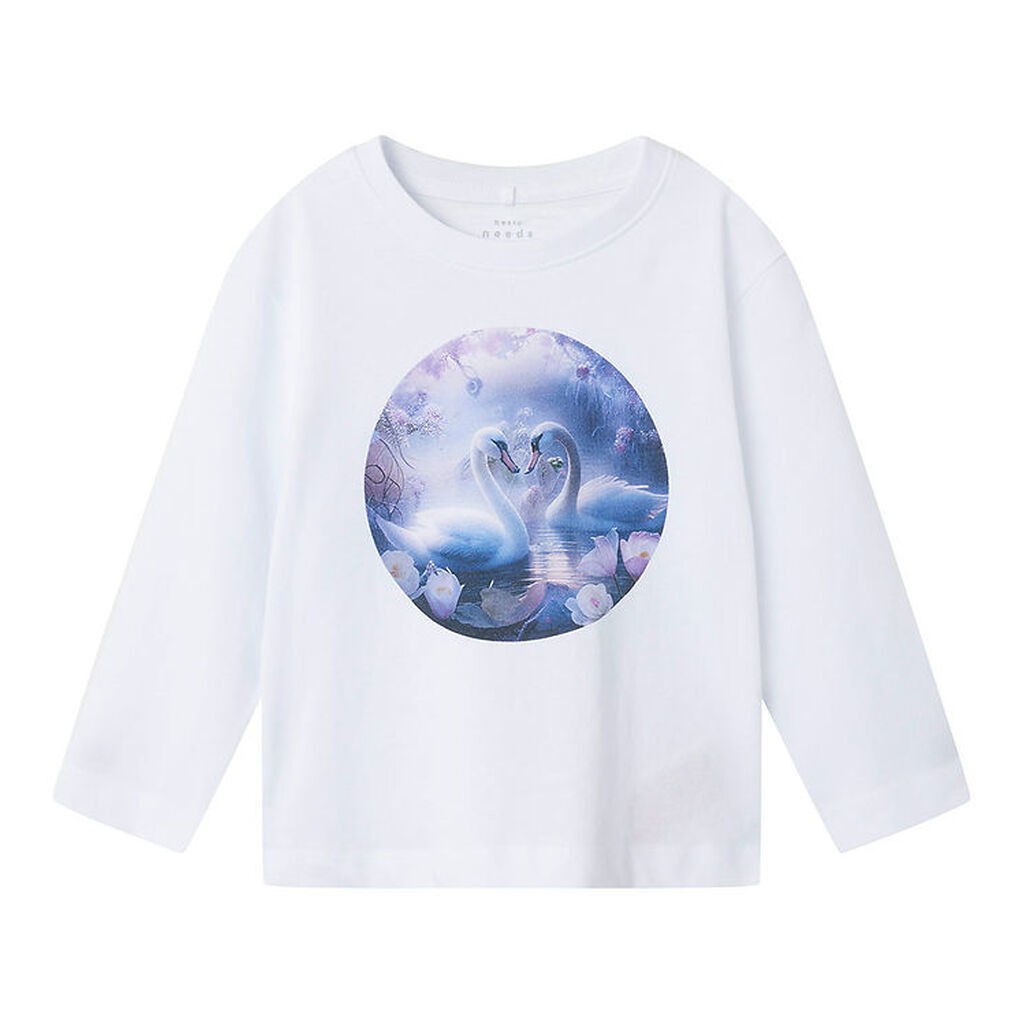 Name It Bluse - NmfVotea - Bright White/Swans