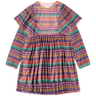 Molo Kjole - Plisseret - Carina - Jewellery Stripe