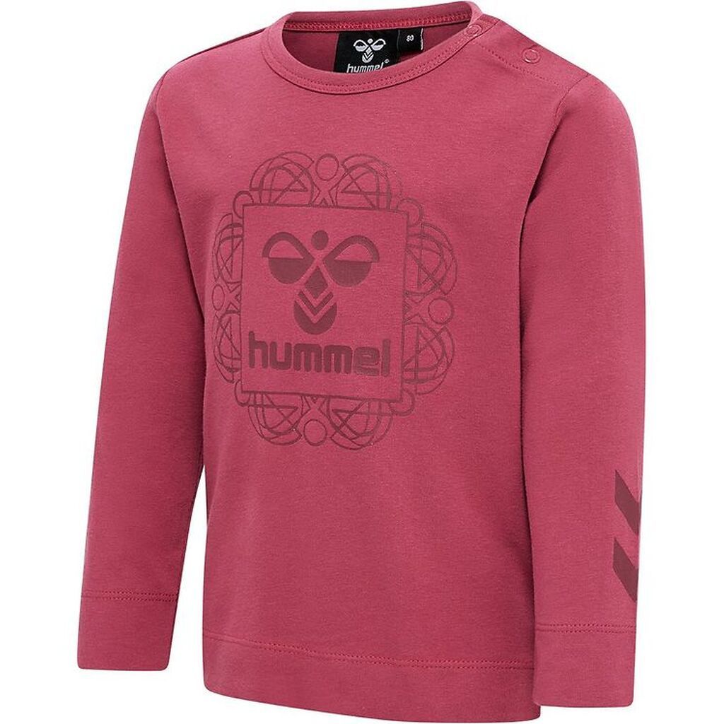 Hummel Bluse - hmlHelga T-Shirt L/S - Earth Red