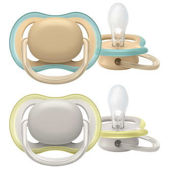 Philips Avent Sutter - 2-pak - Ultra Air - Hvid/Gul