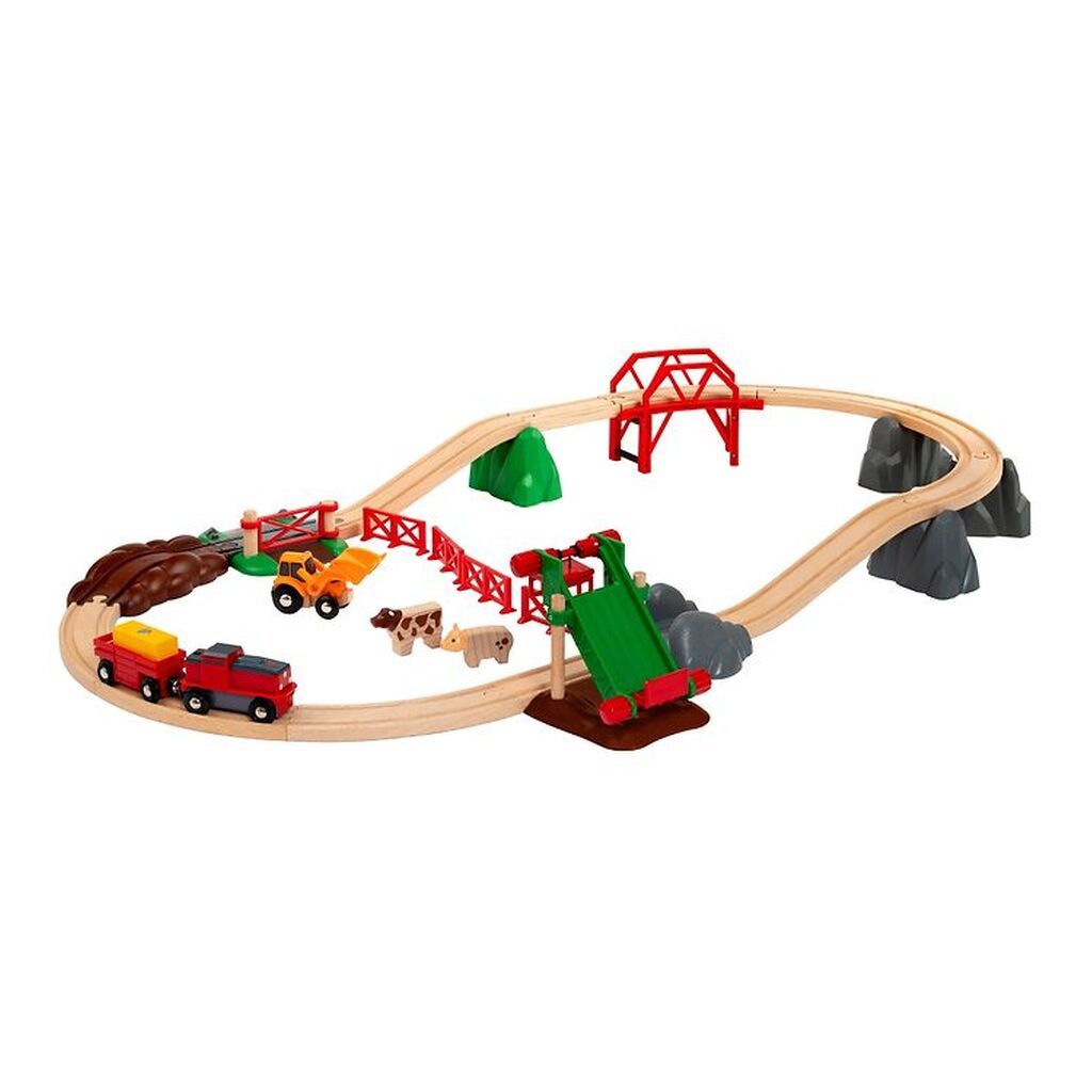 BRIO Bondegårdssæt - 30 Dele - Gul/Grøn 33984