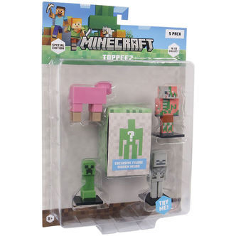 Minecraft Legetøjsfigurer - 3D Special Edition - 5-pak