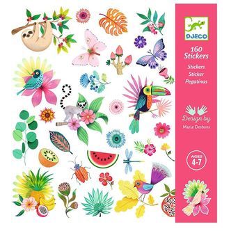 Djeco Klistermærker - 160 Stk. - Paradise