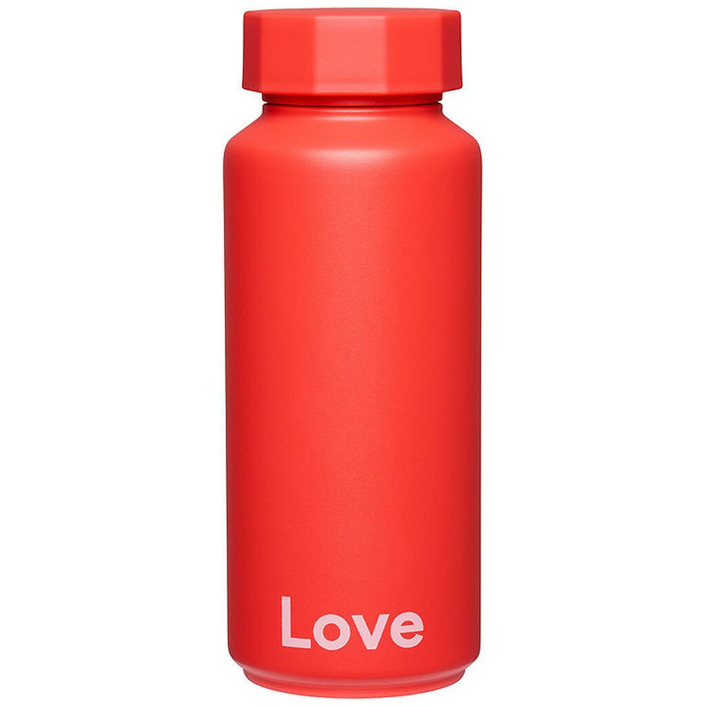Design Letters Termoflaske - 500 ml - Love - Cherry Tomato