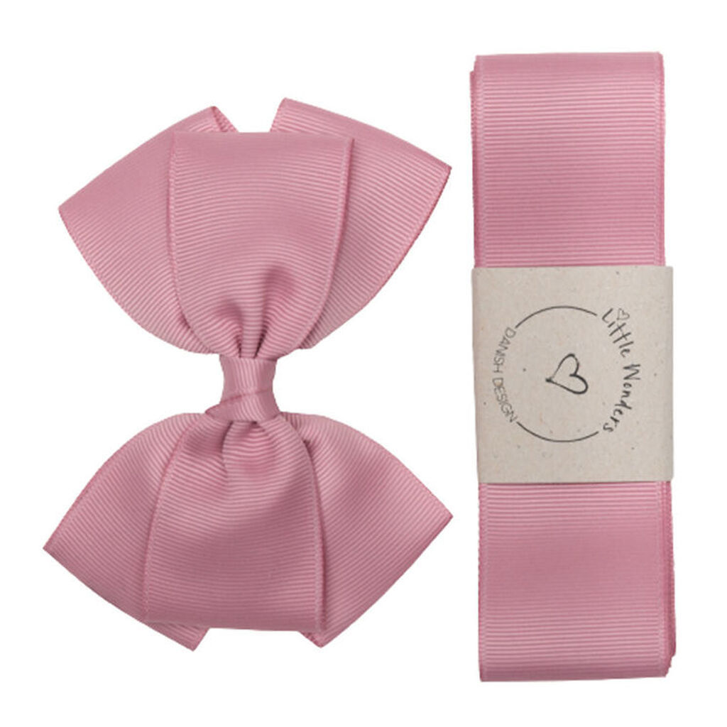 Little Wonders Dåbsbånd m. Sløjfe - Quartz Rose