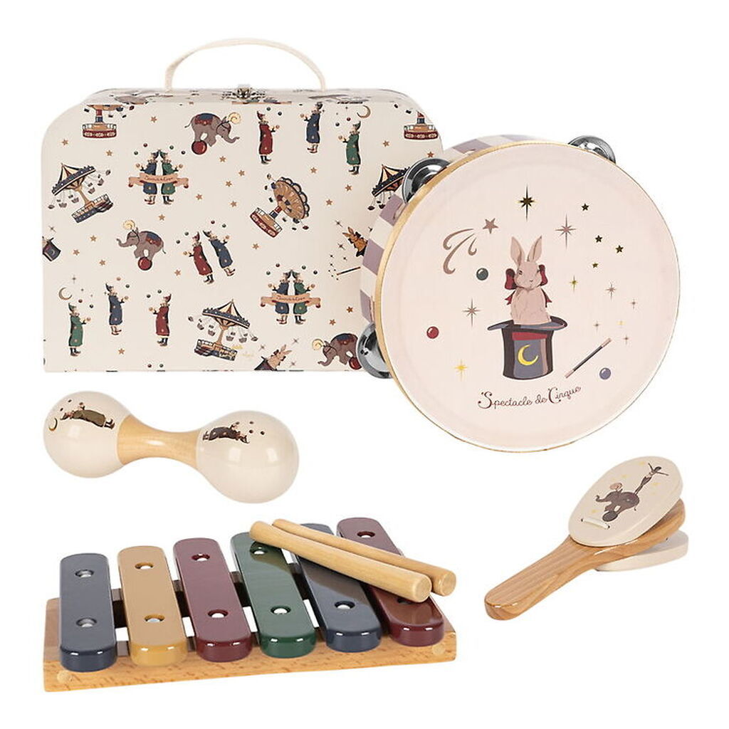 Konges Sløjd Musikinstrumenter - Træ - 4 Dele - Circus