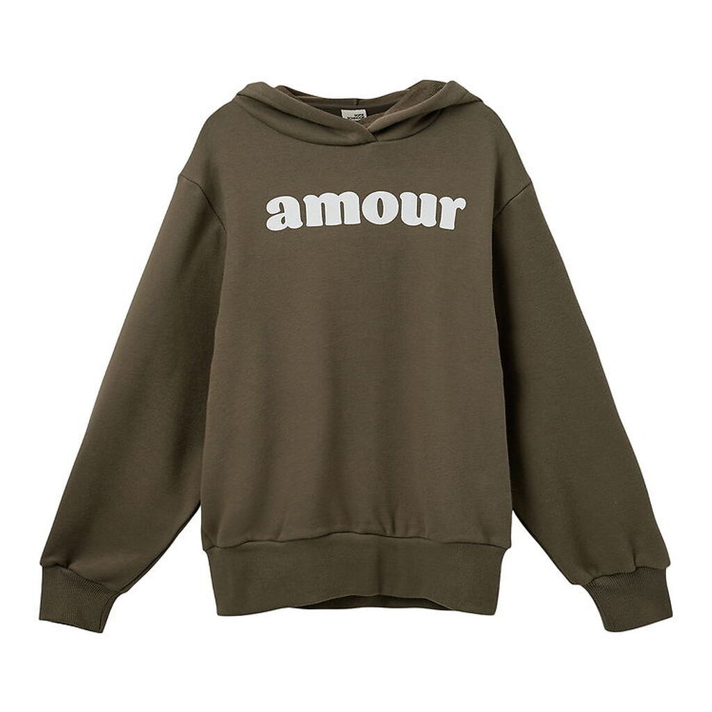 Sofie Schnoor Girls Hættetrøje - Simona - Crocodile Green m. Pri