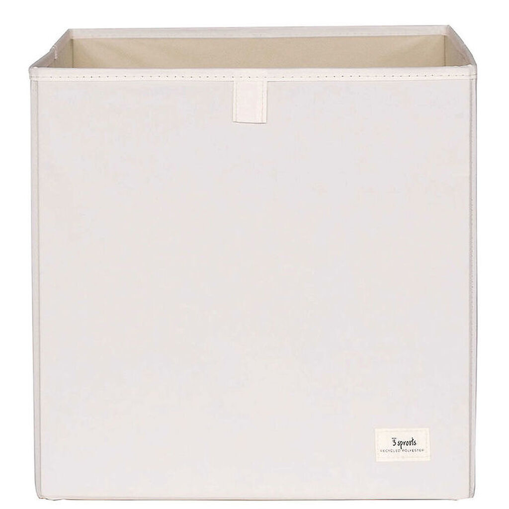 3 Sprouts Opbevaringskasse - 33 x 33 x 33 cm - Creme