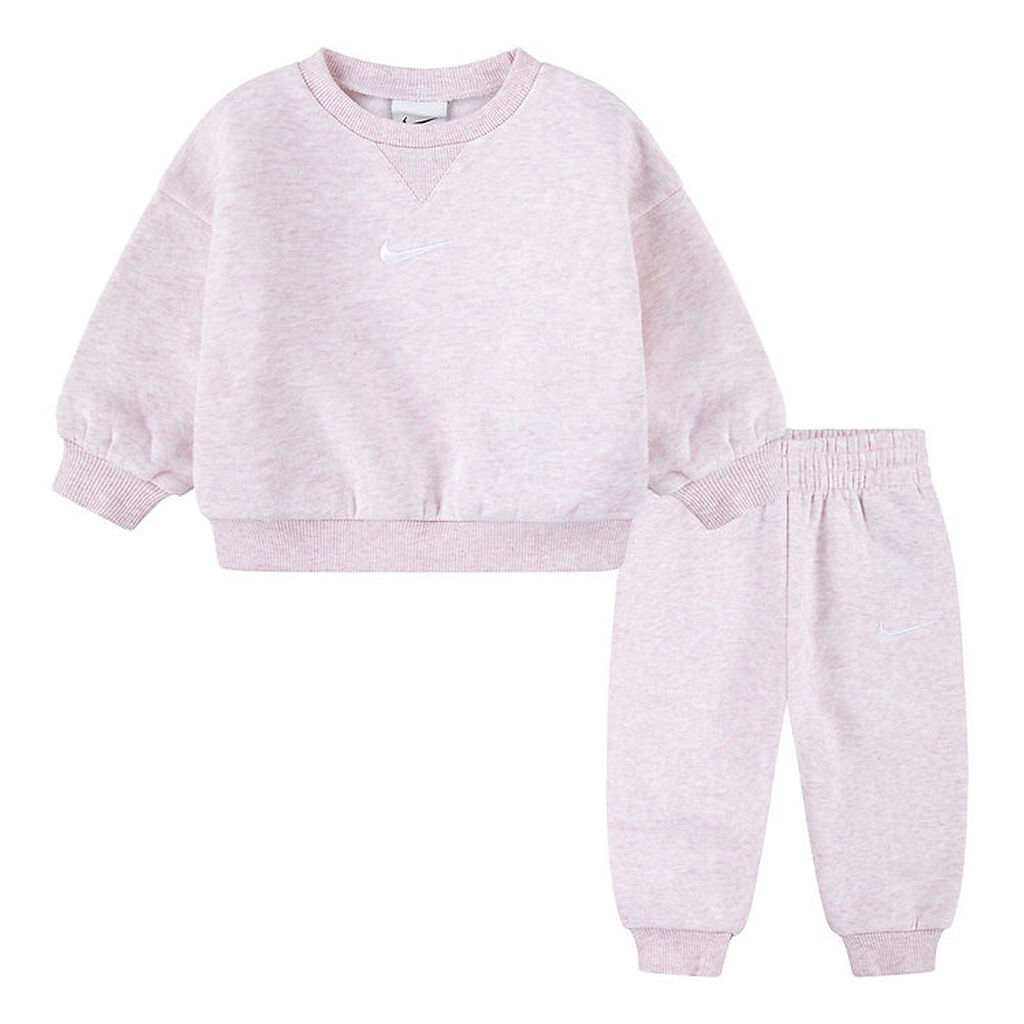 Nike Sweatsæt - Sweatshirt/Sweatpants - Pink Foam Heather