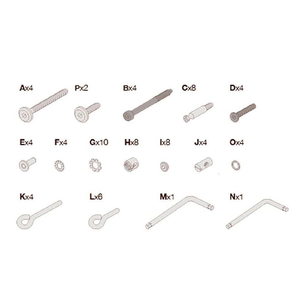 Leander Linea Tilpasningssæt til Babyseng - 76 Dele
