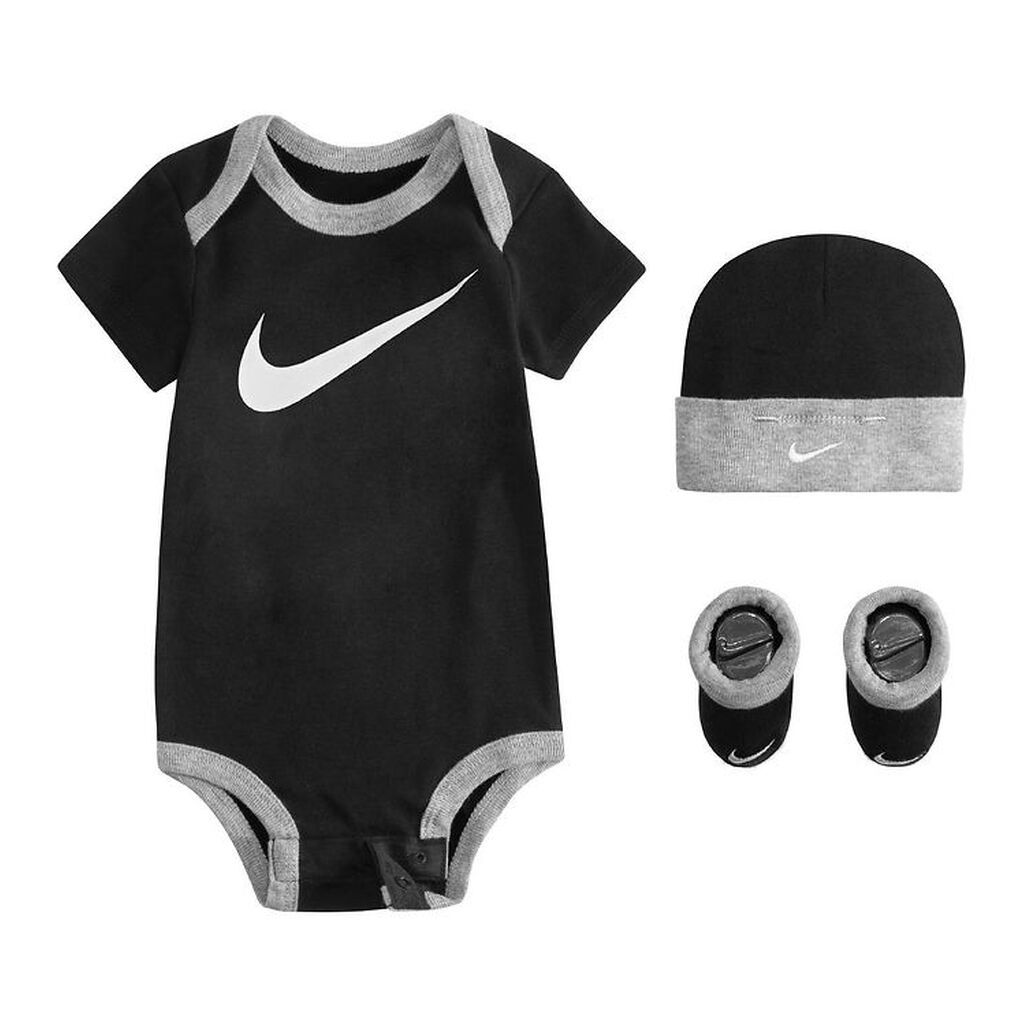 Nike Gaveæske - Body k/æ/Hue/Strømper - Swoosh - Sort