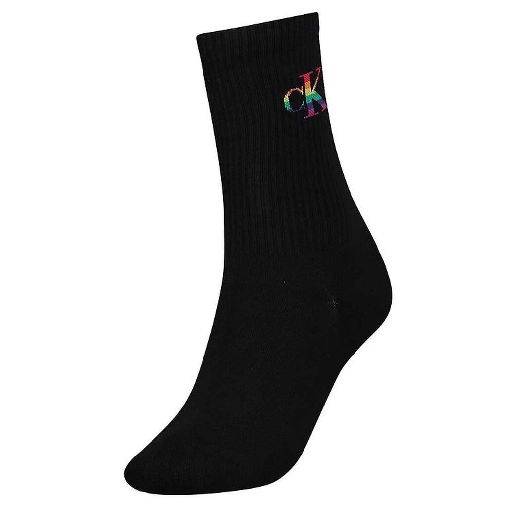 Calvin Klein Strømper - Rib - Pride - Sort m. Logo