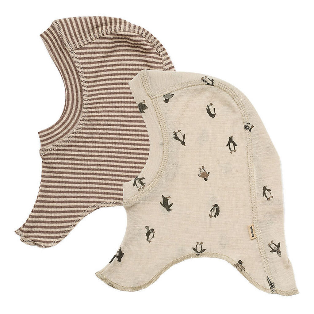 Wheat Elefanthuer - Uld - 2-Pak - Felix - 1-lags - Penguins