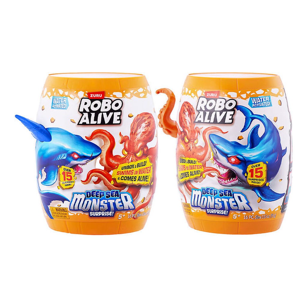Robo Alive Legetøj - Deep Sea Monster Surprise - Assorteret