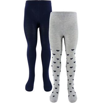 Creamie Strømpebukser - 2-pak - Lysegråmeleret