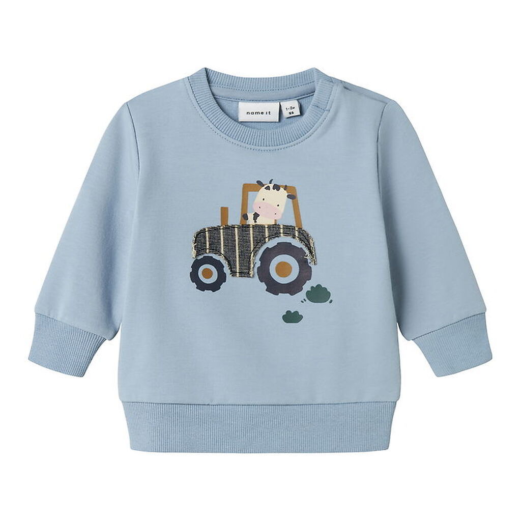 Name it Sweatshirt - NbmLimbs - Dusty Blue m. Print