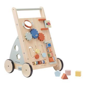 Kids Concept Gåvogn - Edvin - Træ/Blå