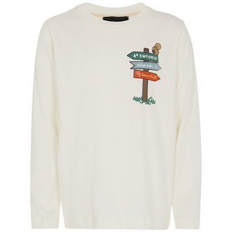 Emporio Armani Bluse - Off White m. Print