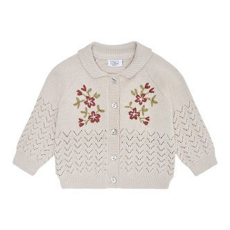 Hust and Claire Cardigan - Strik - Cilja Embroidery - French Oak